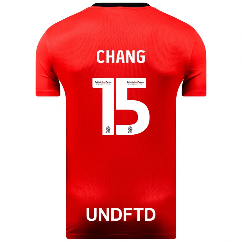 Pánské Alfie Chang #15 Červené Daleko Hráčské Dresy 2023/24 Dres