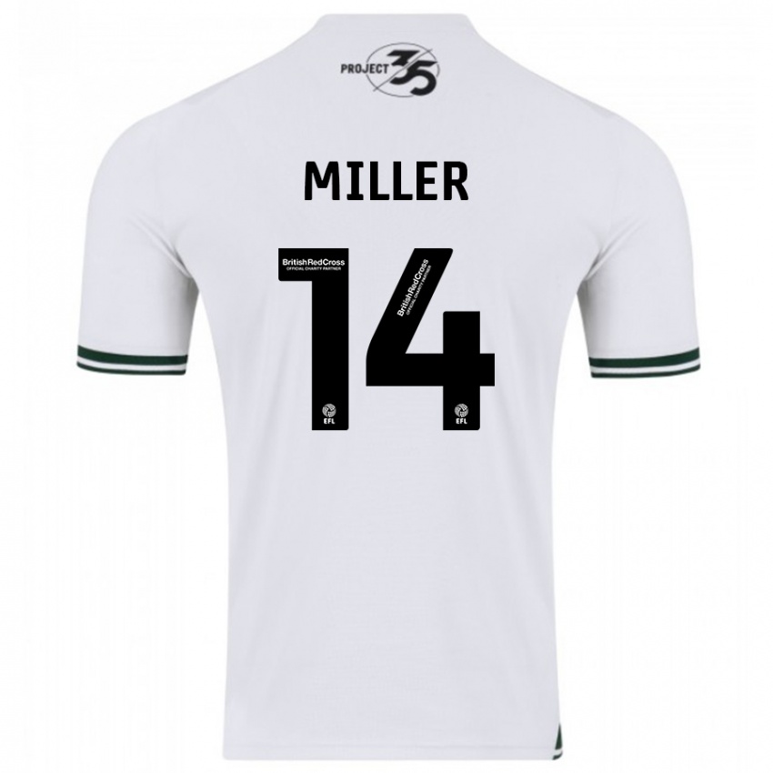 Pánské Mickel Miller #14 Bílý Daleko Hráčské Dresy 2023/24 Dres