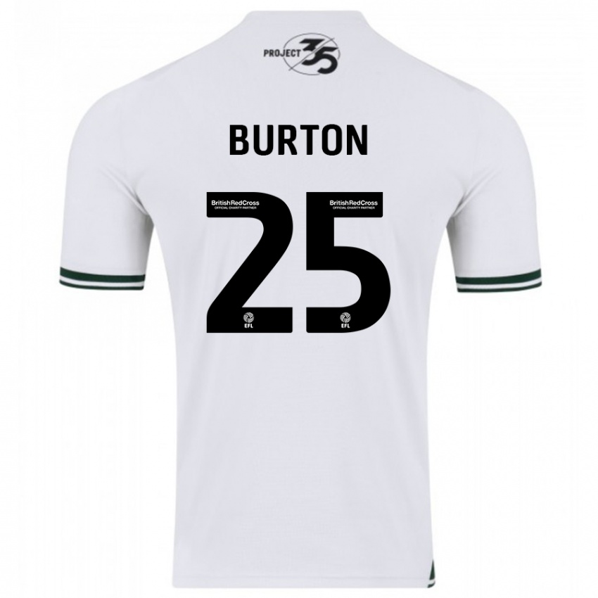 Pánské Callum Burton #25 Bílý Daleko Hráčské Dresy 2023/24 Dres