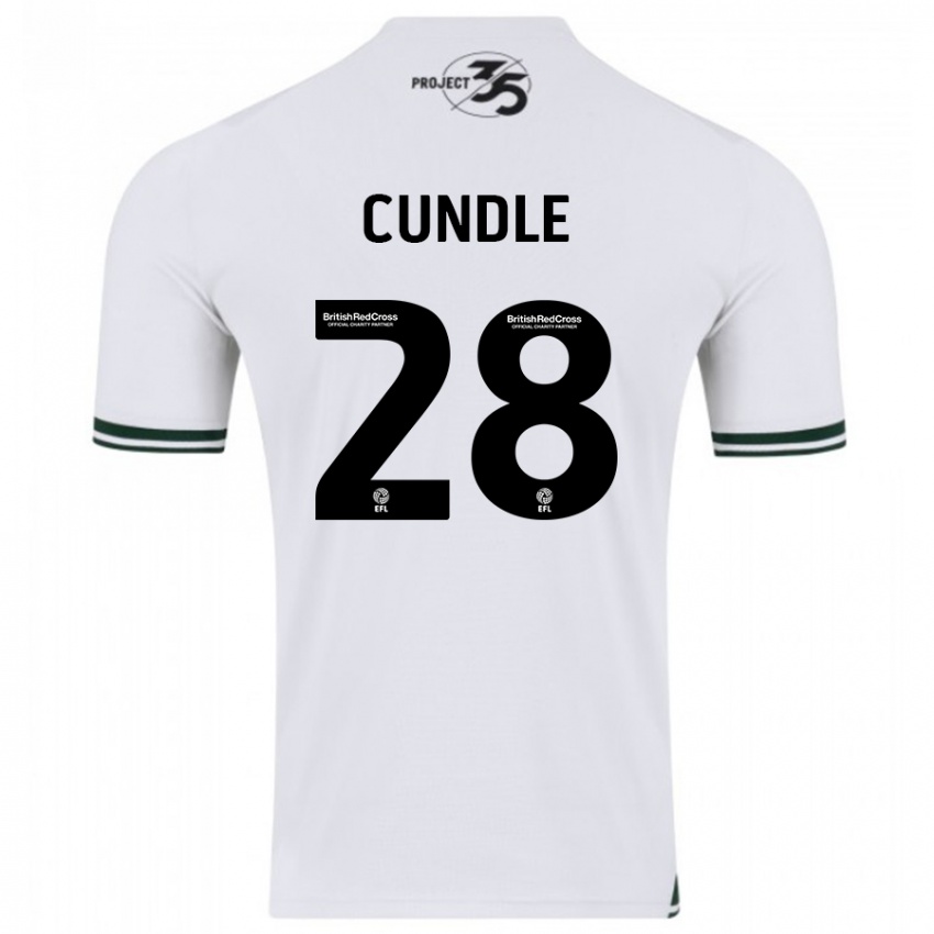 Pánské Luke Cundle #28 Bílý Daleko Hráčské Dresy 2023/24 Dres