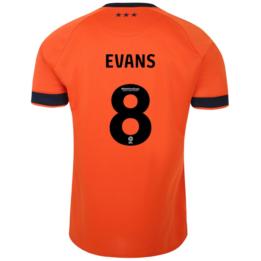 Pánské Lee Evans #8 Oranžový Daleko Hráčské Dresy 2023/24 Dres