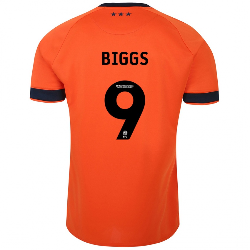 Pánské Maddie Biggs #9 Oranžový Daleko Hráčské Dresy 2023/24 Dres