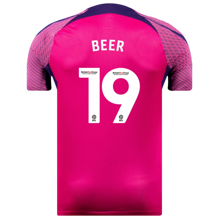 Pánské Megan Beer #19 Nachový Daleko Hráčské Dresy 2023/24 Dres