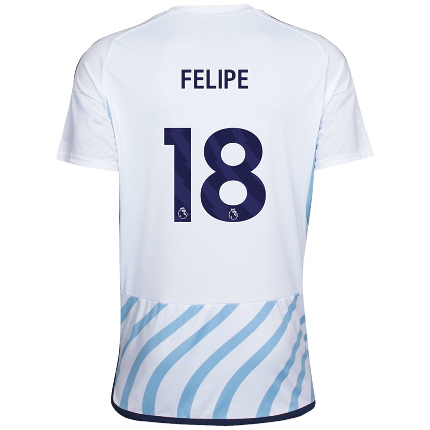 Pánské Felipe #18 Bílá Modrá Daleko Hráčské Dresy 2023/24 Dres