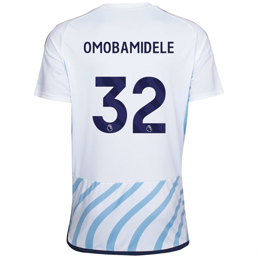 Pánské Andrew Omobamidele #32 Bílá Modrá Daleko Hráčské Dresy 2023/24 Dres