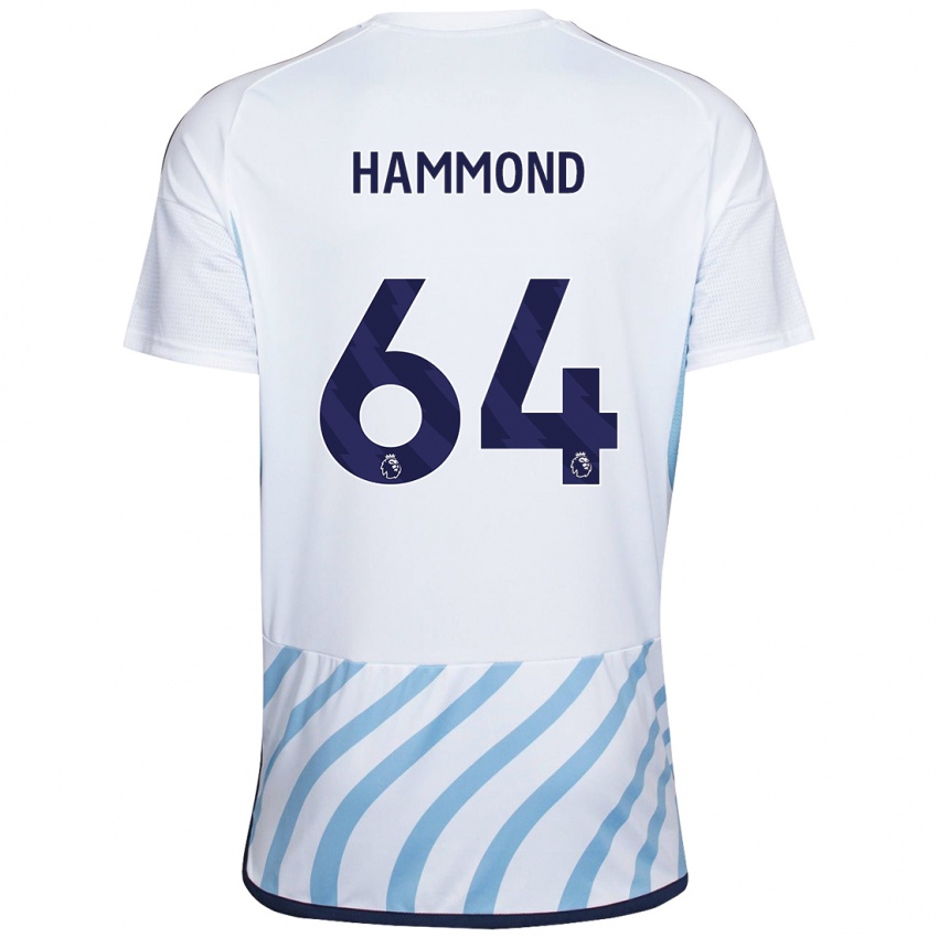 Pánské Ben Hammond #64 Bílá Modrá Daleko Hráčské Dresy 2023/24 Dres