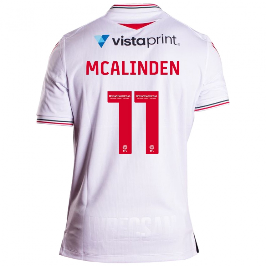 Pánské Liam Mcalinden #11 Bílý Daleko Hráčské Dresy 2023/24 Dres