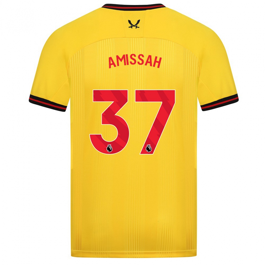 Pánské Jordan Amissah #37 Žlutá Daleko Hráčské Dresy 2023/24 Dres