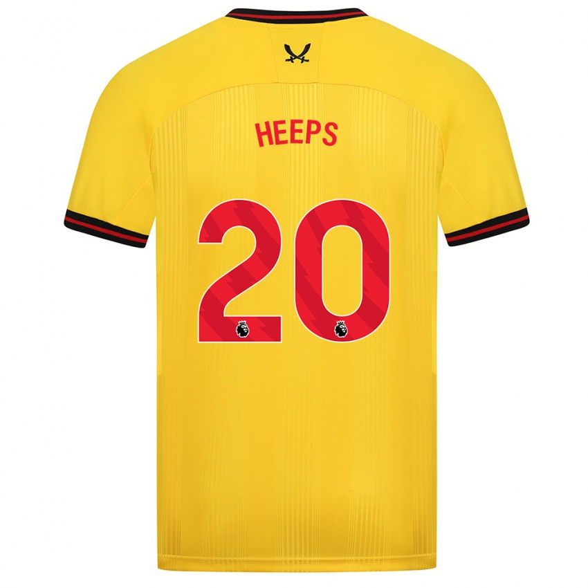 Pánské Eleanor Heeps #20 Žlutá Daleko Hráčské Dresy 2023/24 Dres