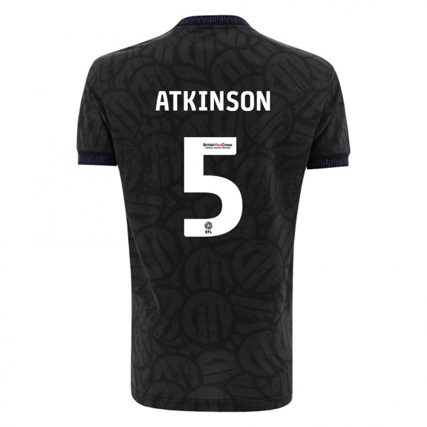 Pánské Rob Atkinson #5 Černá Daleko Hráčské Dresy 2023/24 Dres