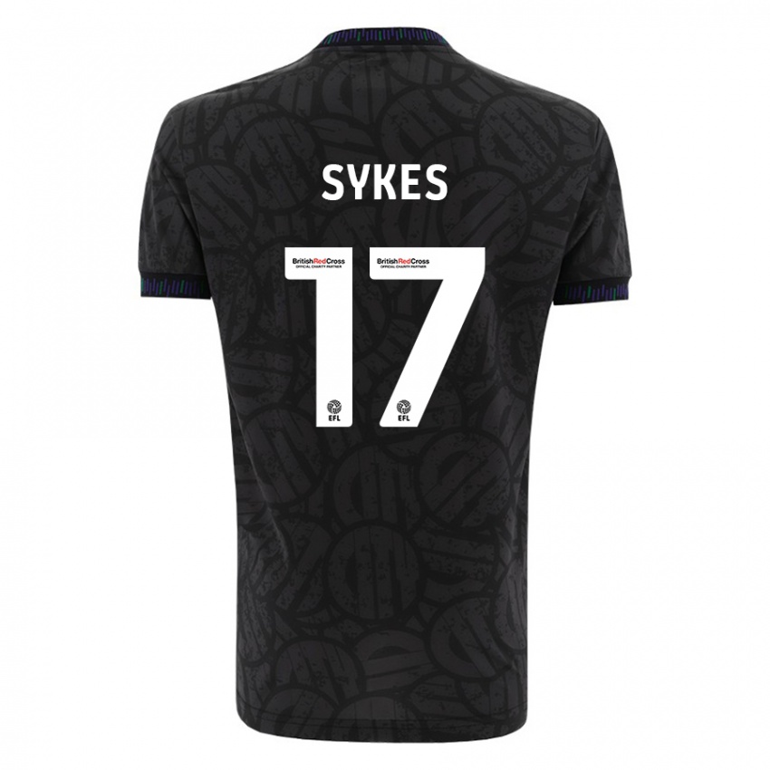 Pánské Mark Sykes #17 Černá Daleko Hráčské Dresy 2023/24 Dres