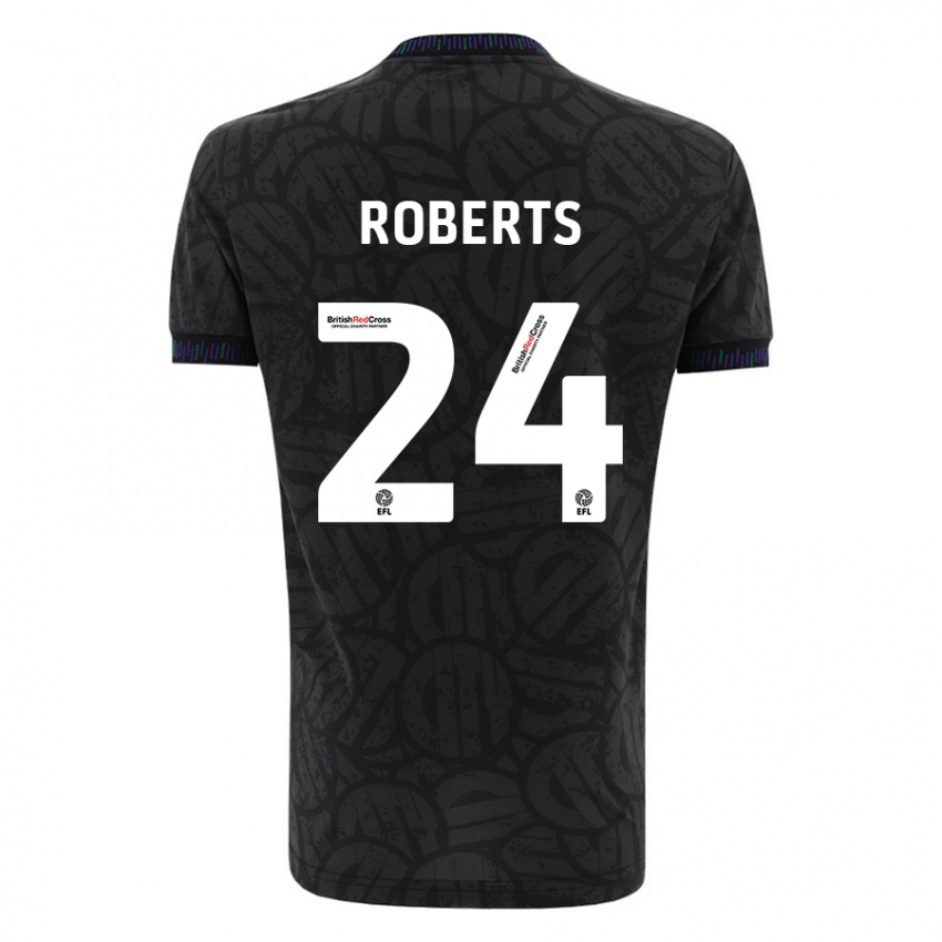 Pánské Haydon Roberts #24 Černá Daleko Hráčské Dresy 2023/24 Dres