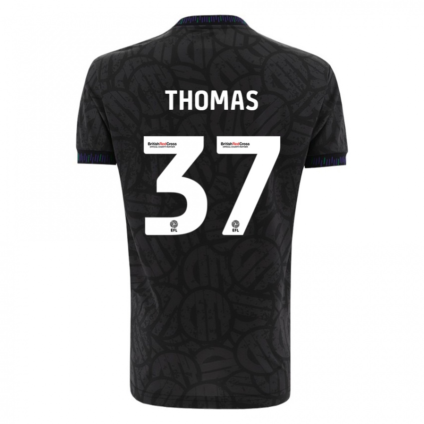 Pánské Olly Thomas #37 Černá Daleko Hráčské Dresy 2023/24 Dres