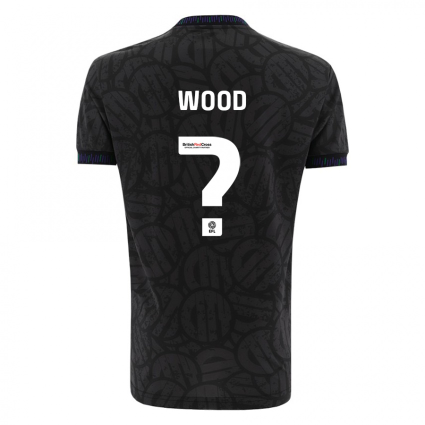 Pánské Callum Wood #0 Černá Daleko Hráčské Dresy 2023/24 Dres