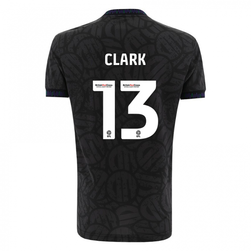 Pánské Olivia Clark #13 Černá Daleko Hráčské Dresy 2023/24 Dres