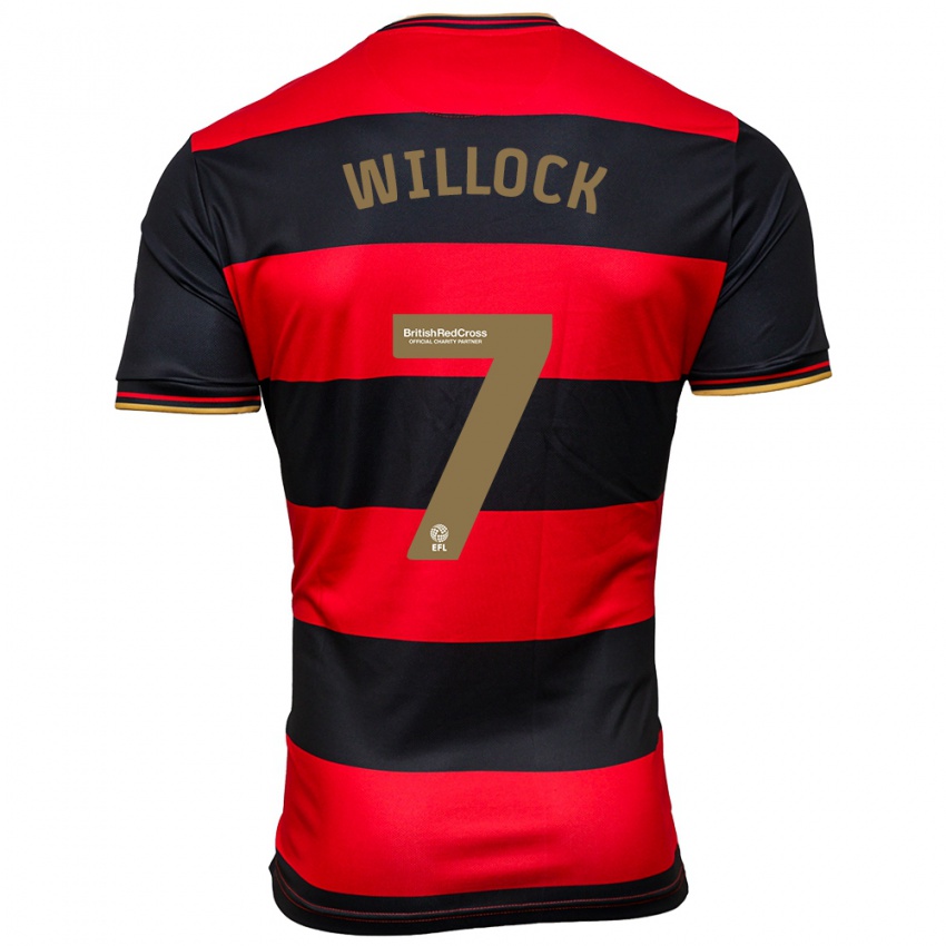 Pánské Chris Willock #7 Černá Červená Daleko Hráčské Dresy 2023/24 Dres