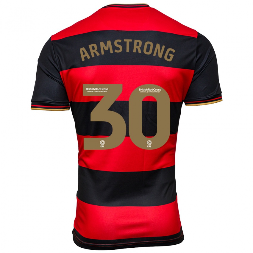 Pánské Sinclair Armstrong #30 Černá Červená Daleko Hráčské Dresy 2023/24 Dres