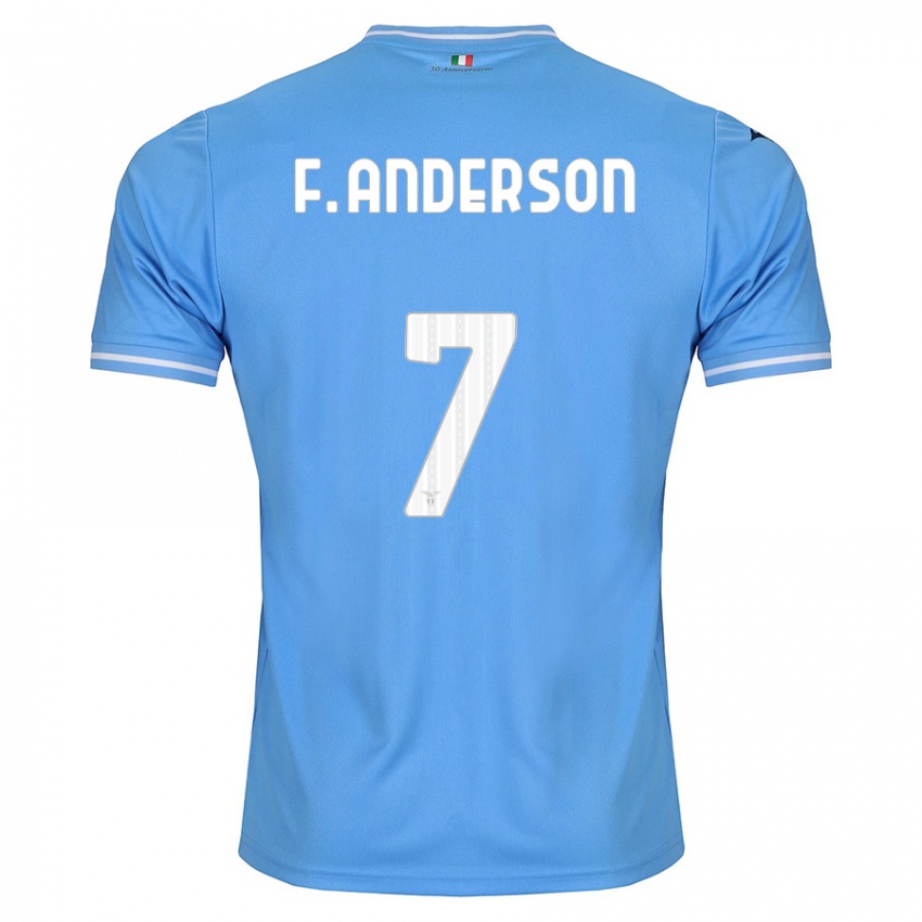 Dámské Felipe Anderson #7 Modrý Domů Hráčské Dresy 2023/24 Dres