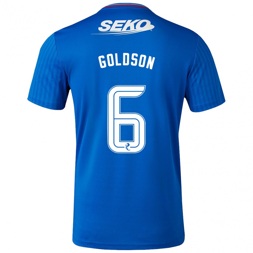 Dámské Connor Goldson #6 Modrý Domů Hráčské Dresy 2023/24 Dres