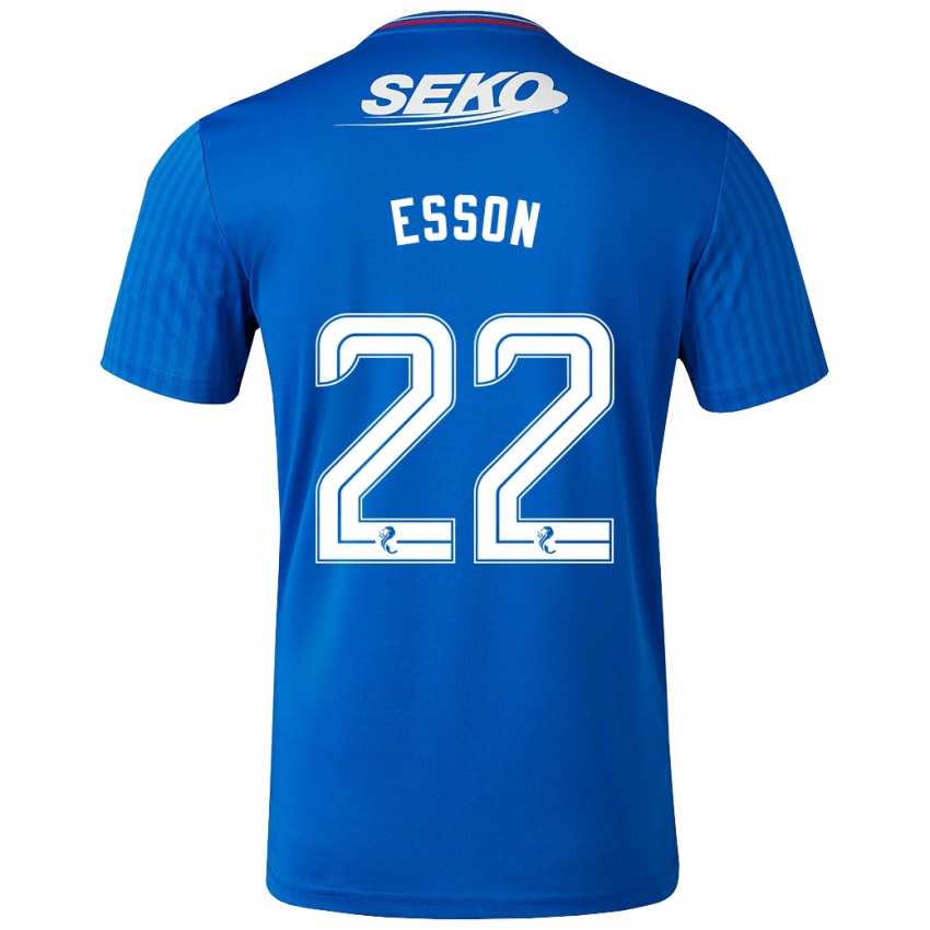 Dámské Victoria Esson #22 Modrý Domů Hráčské Dresy 2023/24 Dres