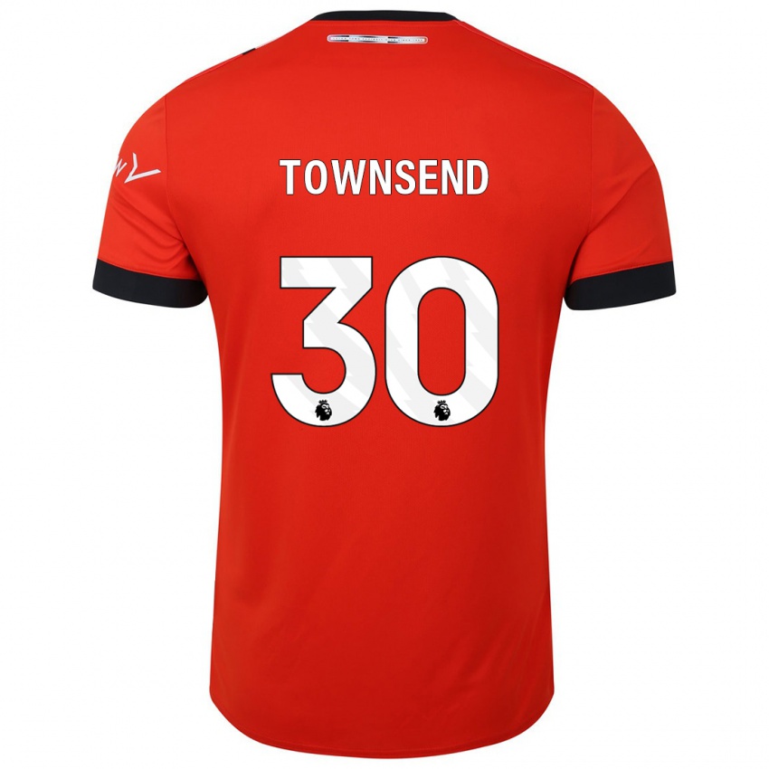 Dámské Andros Townsend #30 Červené Domů Hráčské Dresy 2023/24 Dres