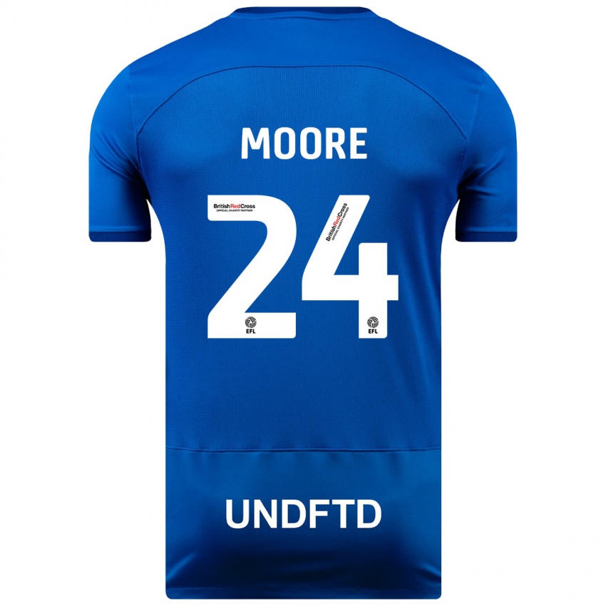 Dámské Jade Ellis Moore #24 Modrý Domů Hráčské Dresy 2023/24 Dres