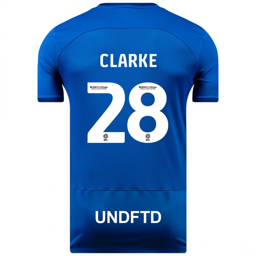 Dámské Charlotte Clarke #28 Modrý Domů Hráčské Dresy 2023/24 Dres