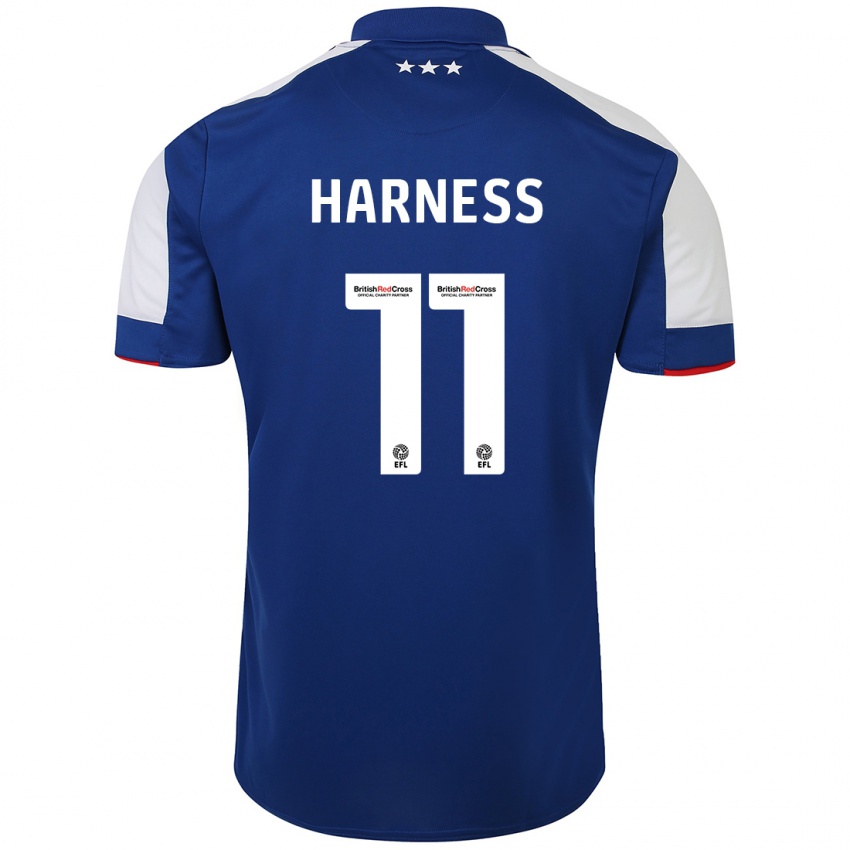 Dámské Marcus Harness #11 Modrý Domů Hráčské Dresy 2023/24 Dres