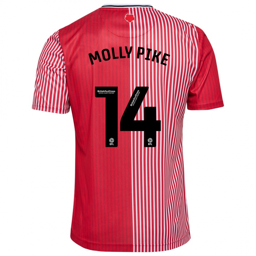 Dámské Molly Pike #14 Červené Domů Hráčské Dresy 2023/24 Dres
