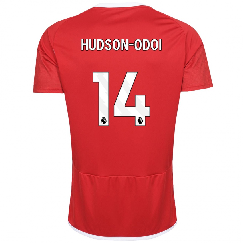 Dámské Callum Hudson-Odoi #14 Červené Domů Hráčské Dresy 2023/24 Dres