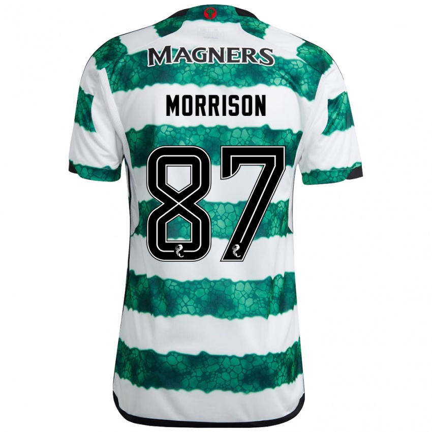Dámské Joe Morrison #87 Zelená Domů Hráčské Dresy 2023/24 Dres