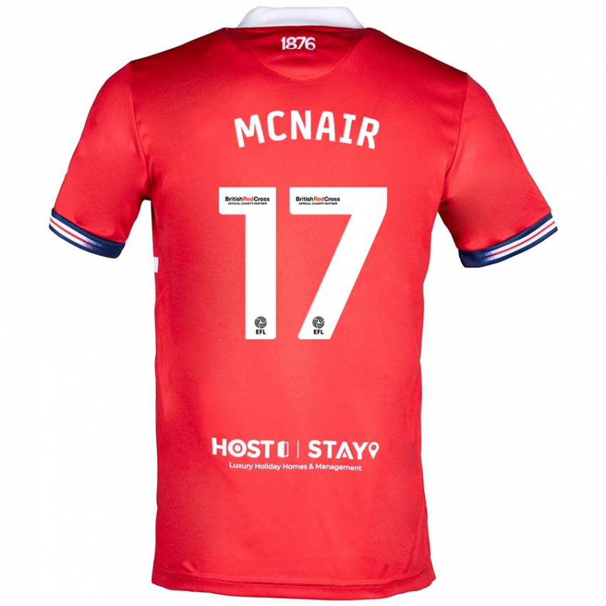 Dámské Paddy Mcnair #17 Červené Domů Hráčské Dresy 2023/24 Dres