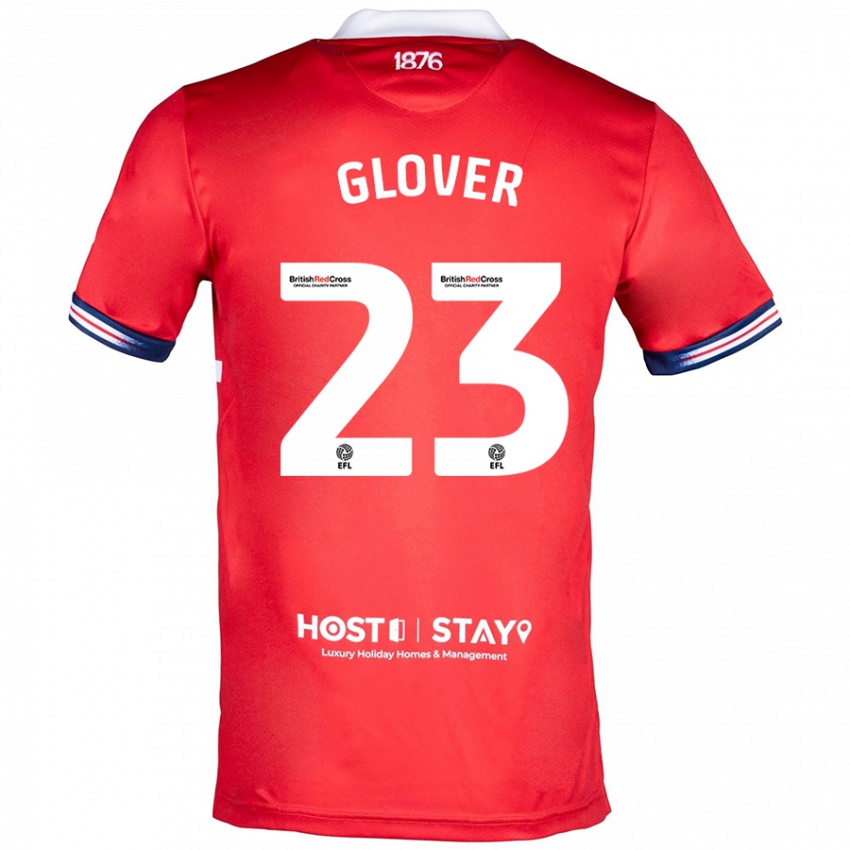 Dámské Tom Glover #23 Červené Domů Hráčské Dresy 2023/24 Dres