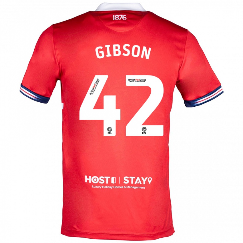 Dámské Joseph Gibson #42 Červené Domů Hráčské Dresy 2023/24 Dres