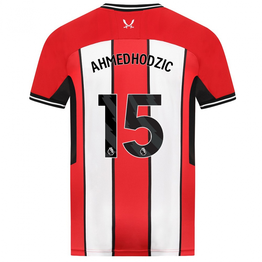 Dámské Anel Ahmedhodzic #15 Červené Domů Hráčské Dresy 2023/24 Dres