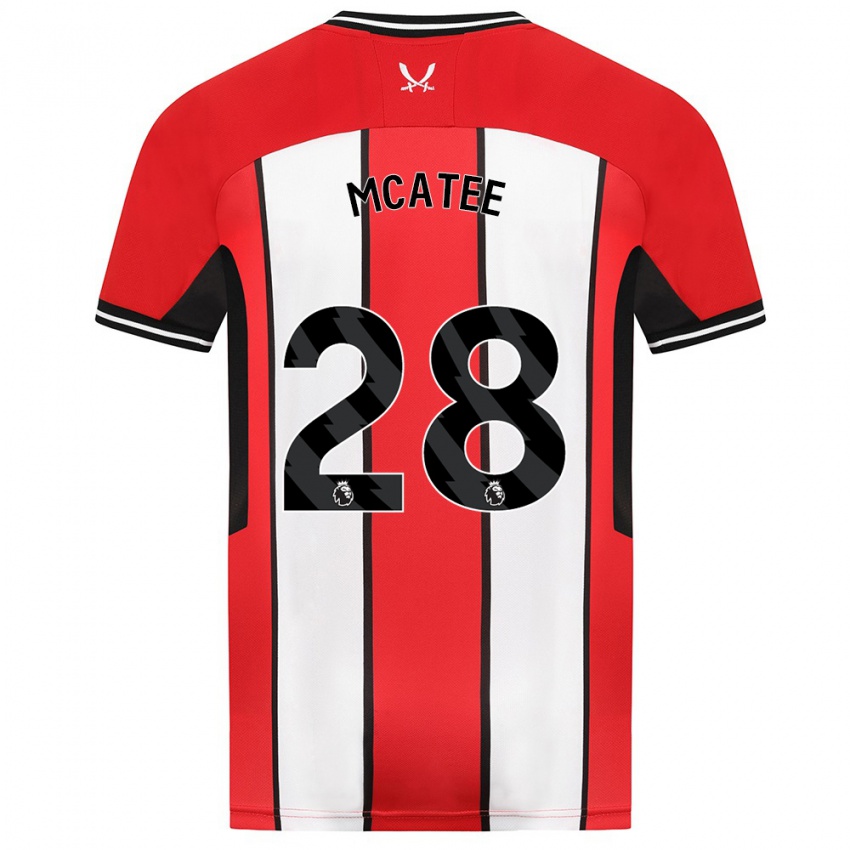 Dámské James Mcatee #28 Červené Domů Hráčské Dresy 2023/24 Dres