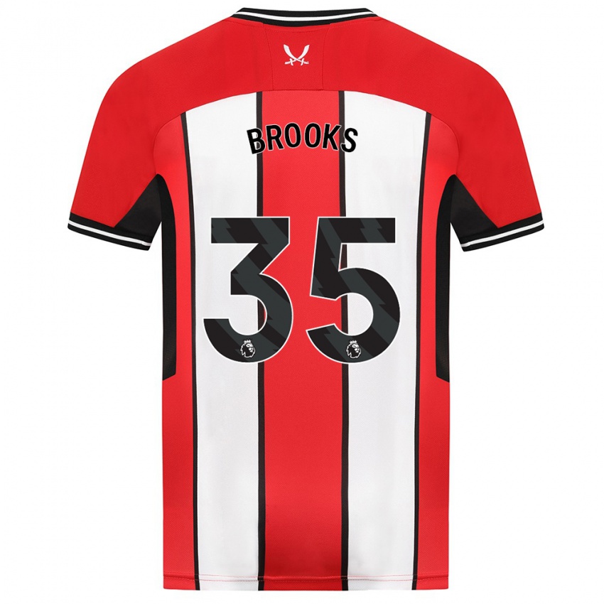 Dámské Andre Brooks #35 Červené Domů Hráčské Dresy 2023/24 Dres