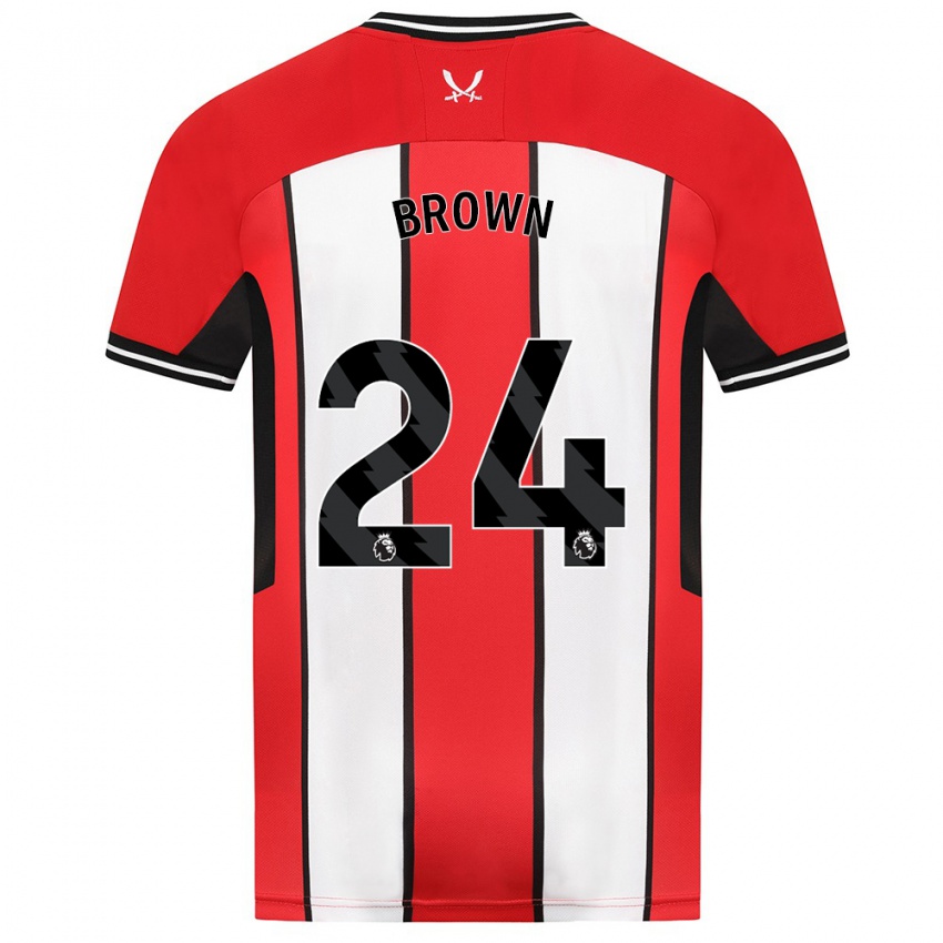 Dámské Rachel Brown #24 Červené Domů Hráčské Dresy 2023/24 Dres