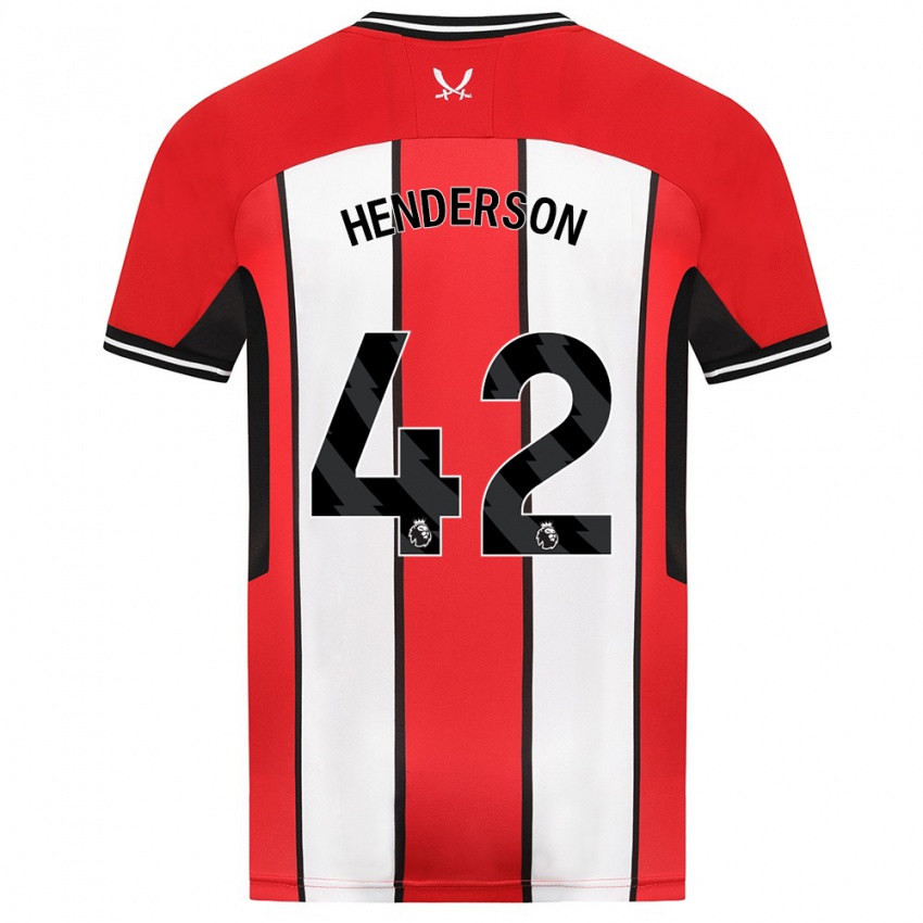 Dámské Peyton Henderson #42 Červené Domů Hráčské Dresy 2023/24 Dres