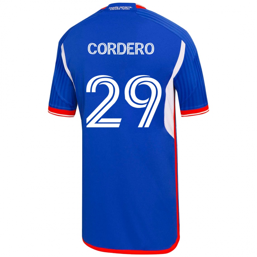 Dámské Renato Cordero #29 Modrý Domů Hráčské Dresy 2023/24 Dres