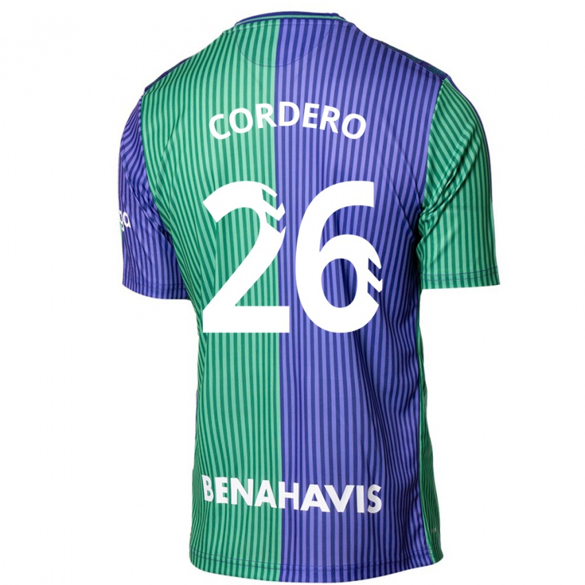 Dámské Antonio Cordero #26 Zeleno Modrá Daleko Hráčské Dresy 2023/24 Dres