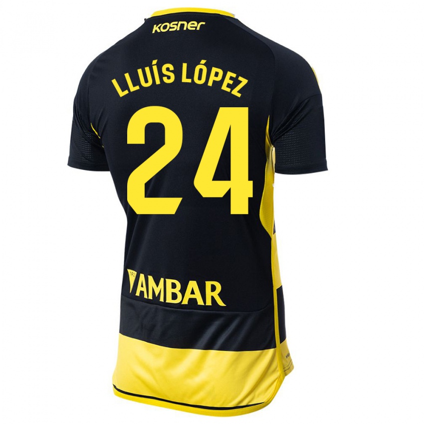 Dámské Lluís López #24 Černá Žlutá Daleko Hráčské Dresy 2023/24 Dres