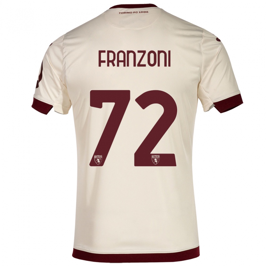 Dámské Nicolò Franzoni #72 Šampaňské Daleko Hráčské Dresy 2023/24 Dres