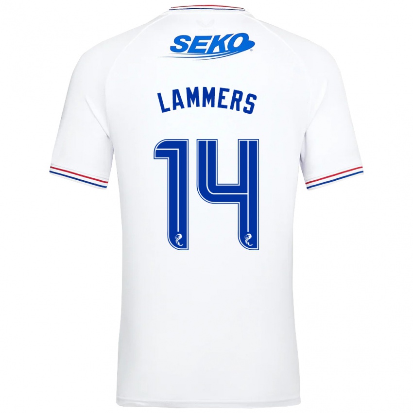 Dámské Sam Lammers #14 Bílý Daleko Hráčské Dresy 2023/24 Dres