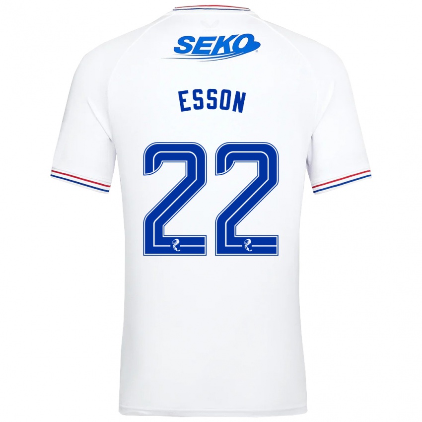 Dámské Victoria Esson #22 Bílý Daleko Hráčské Dresy 2023/24 Dres