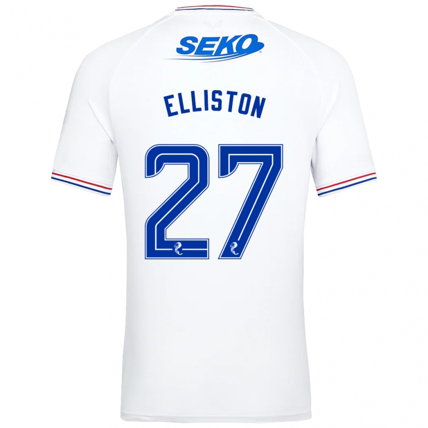 Dámské Maddie Elliston #27 Bílý Daleko Hráčské Dresy 2023/24 Dres