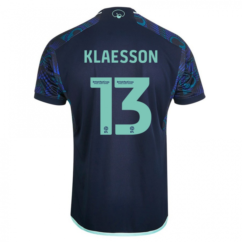 Dámské Kristoffer Klaesson #13 Modrý Daleko Hráčské Dresy 2023/24 Dres