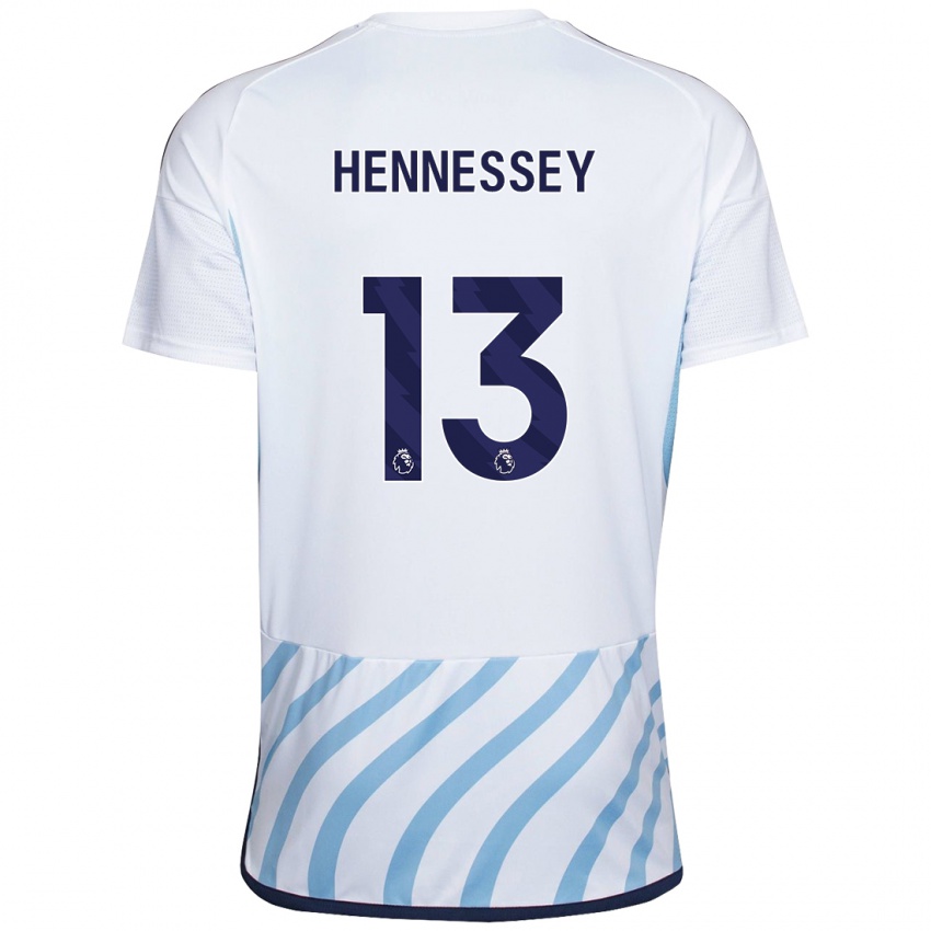 Dámské Wayne Hennessey #13 Bílá Modrá Daleko Hráčské Dresy 2023/24 Dres