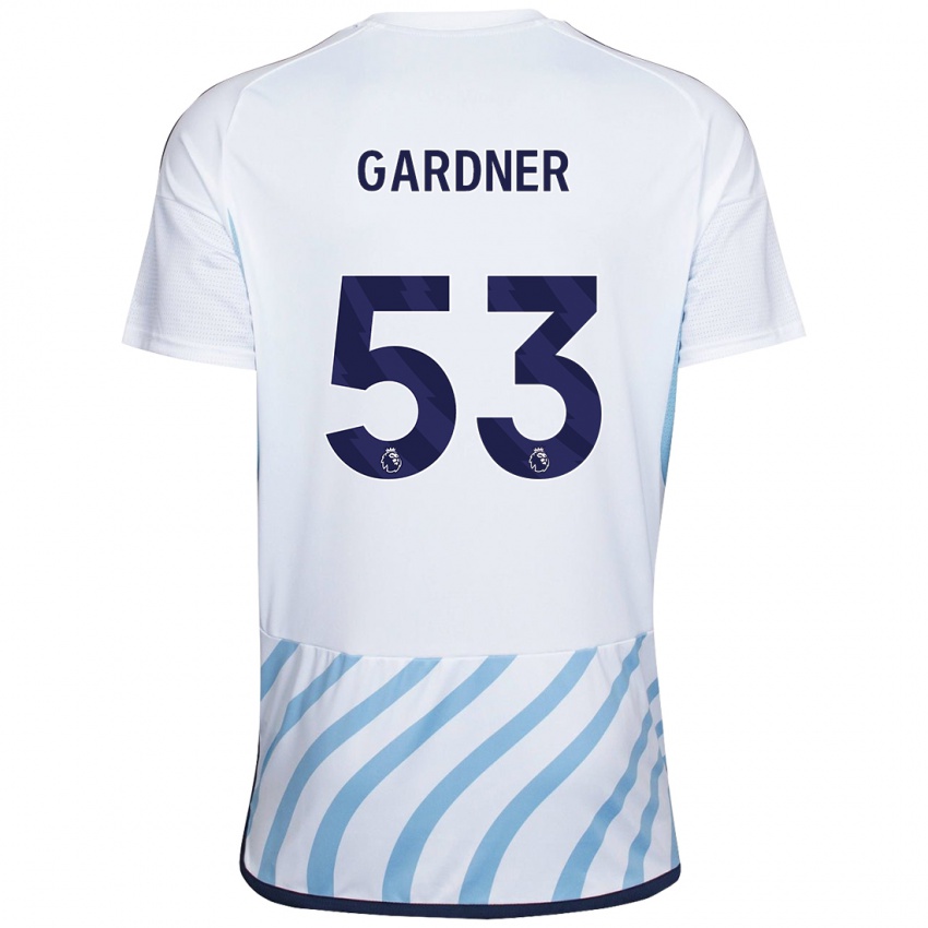 Dámské Joe Gardner #53 Bílá Modrá Daleko Hráčské Dresy 2023/24 Dres