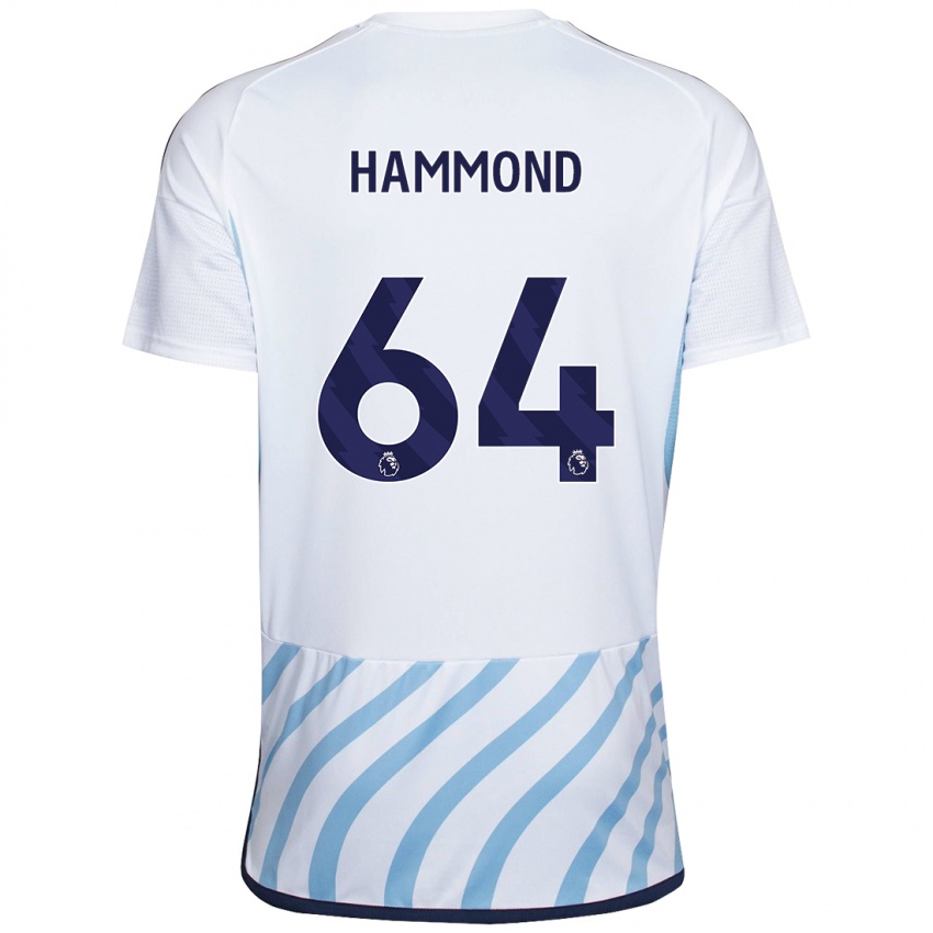 Dámské Ben Hammond #64 Bílá Modrá Daleko Hráčské Dresy 2023/24 Dres